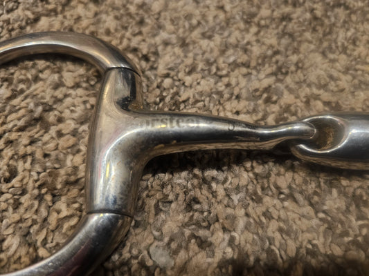 5" Korsteel Eggbutt french link snaffle used