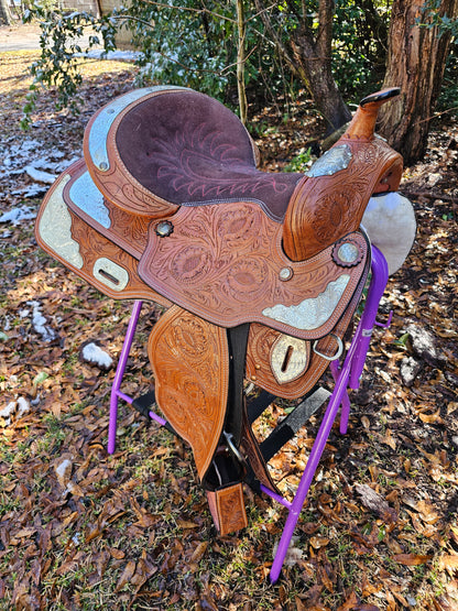 14" McCoy Trail Saddle With Silver Accents