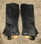 Black leather half chaps used