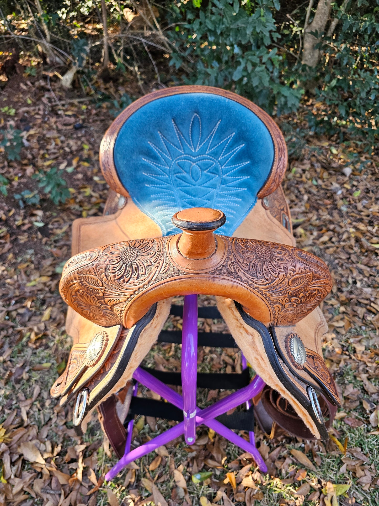 15" Circle Y "Maisie" Freedom Fit Barrel Saddle EXTRA PADDING!