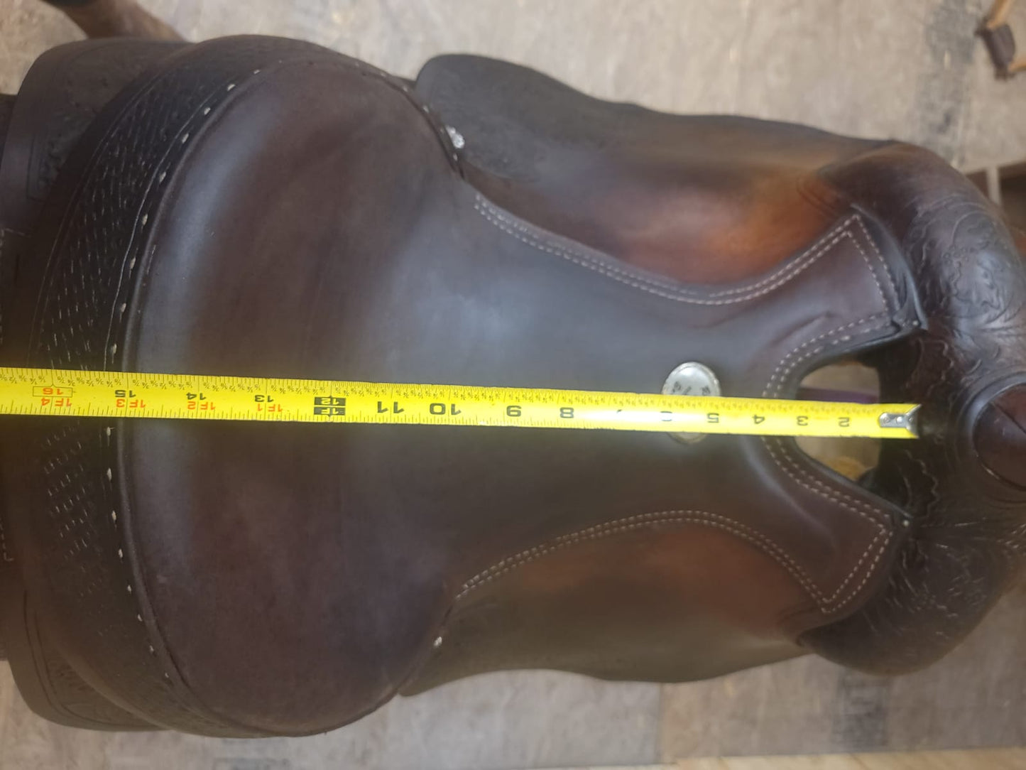 15" Rocking R Reining Saddle FQHB used