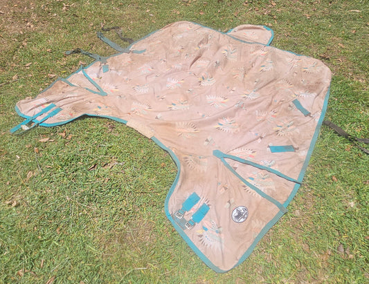 75" Jeffers Turnout Horse Blanket used light-medium weight