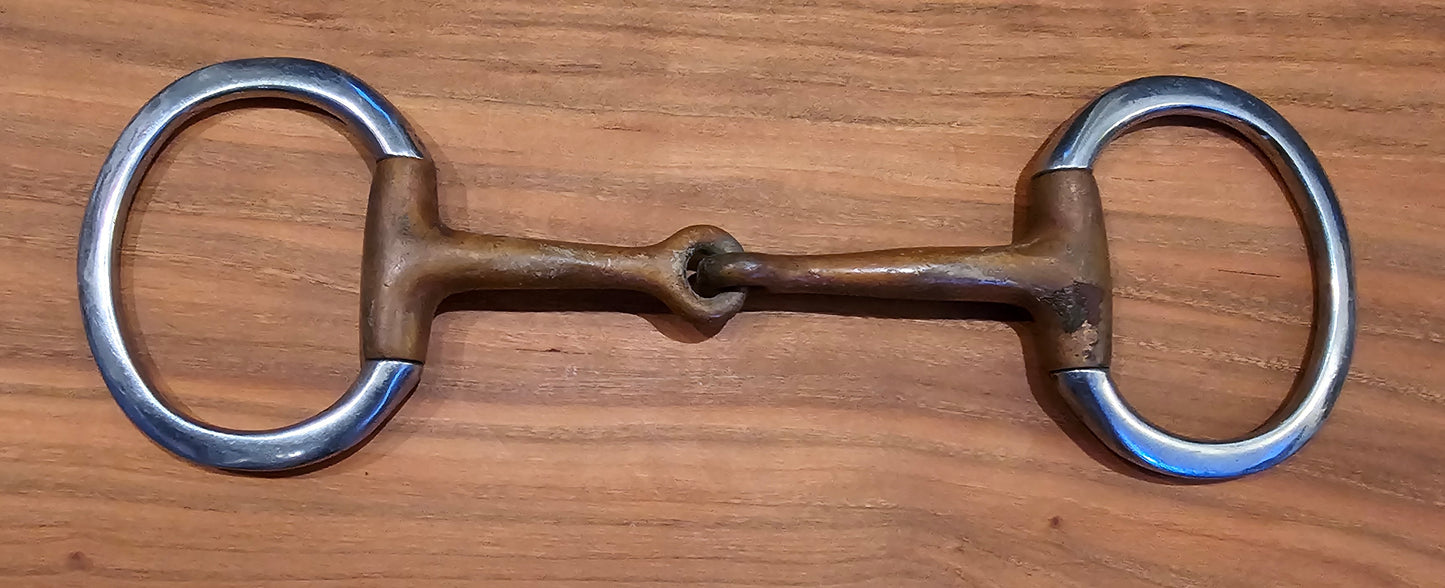 5" Eggbutt Copper Snaffle used
