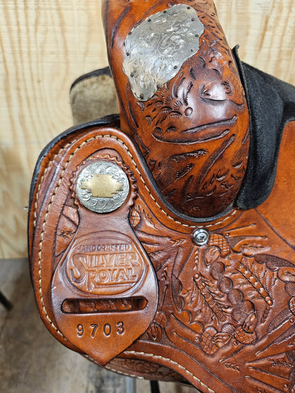 16" Silver Royal Show Saddle