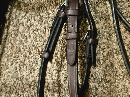 New Full Sized Fancy Stitched raised Hunter Bridle