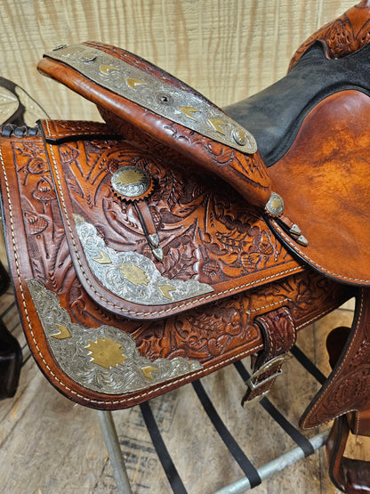 16" Silver Royal Show Saddle