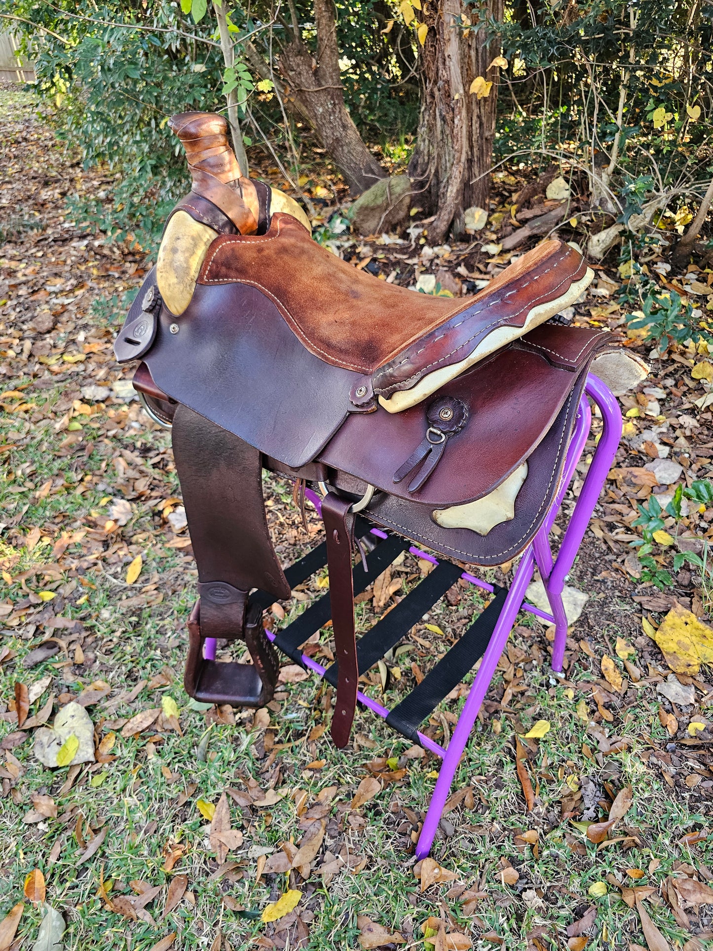 18" Sonny Burt Western Roping Saddle FQHB