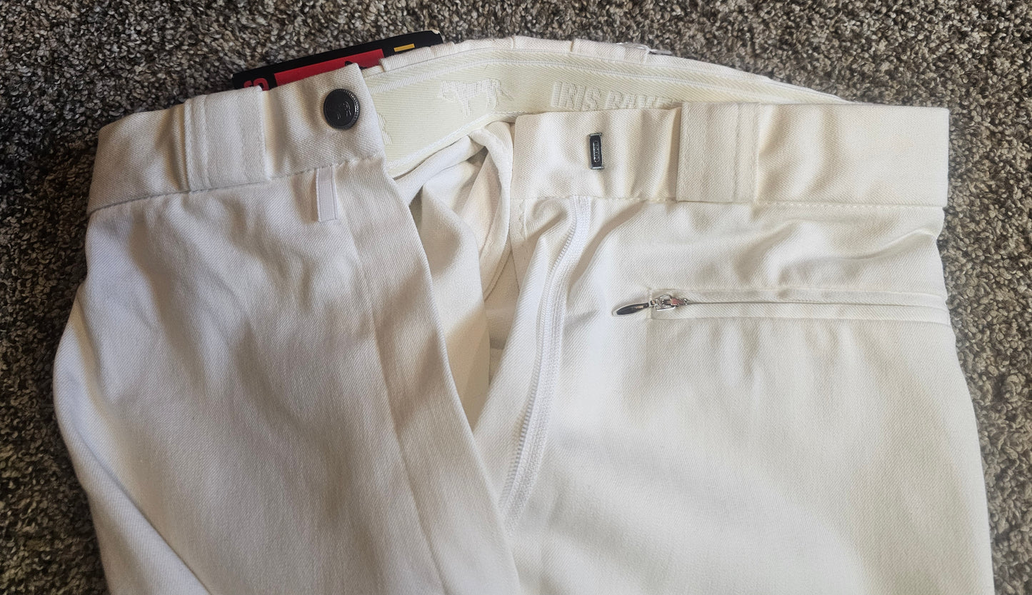 NWT Iris Bayer White german breeches 24L