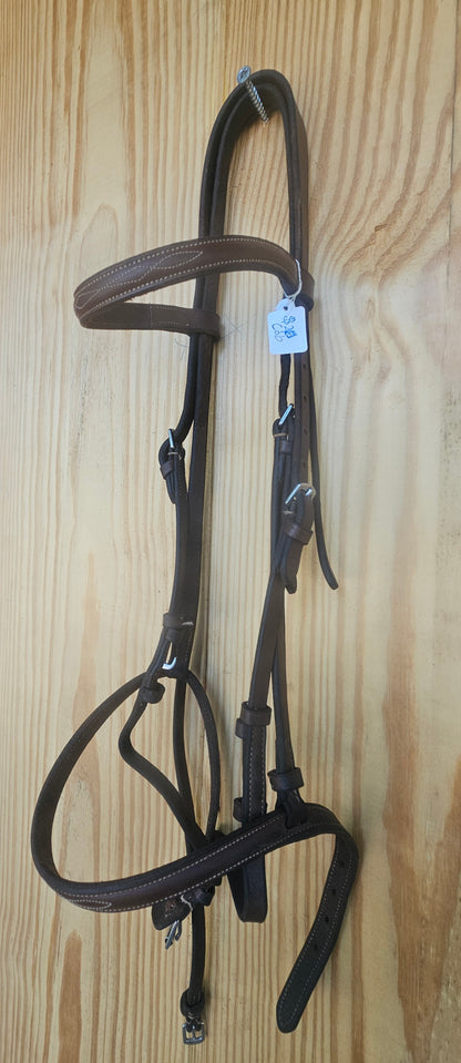 Cob Brown fancy stitched bridle