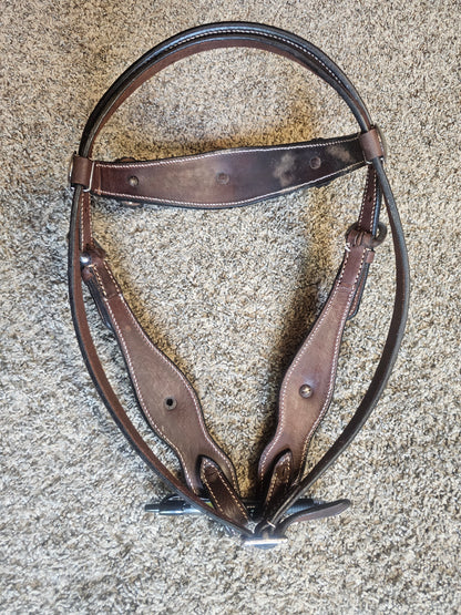 Western Browband Headstall with conchos used