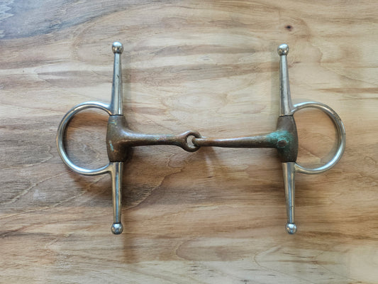 5" Full Cheek Snaffle copper bit used