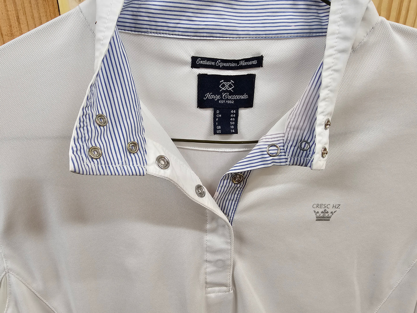 White Mesh Show Shirt size 14