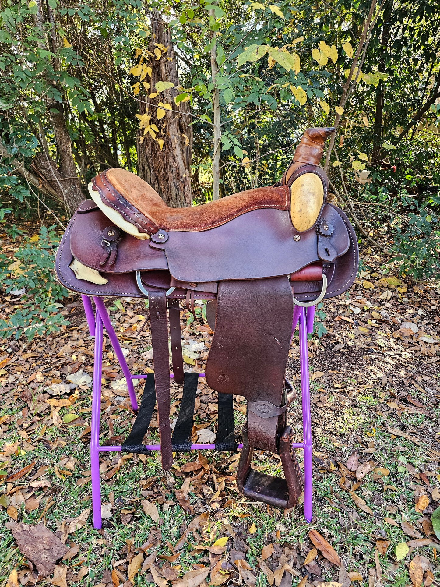 18" Sonny Burt Western Roping Saddle FQHB