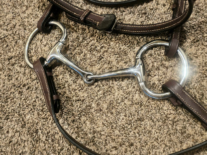 New Full Sized Fancy Stitched raised Hunter Bridle