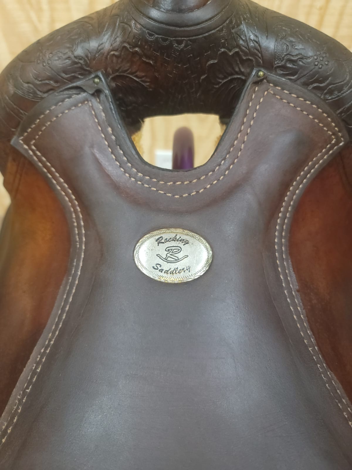 15" Rocking R Reining Saddle FQHB used