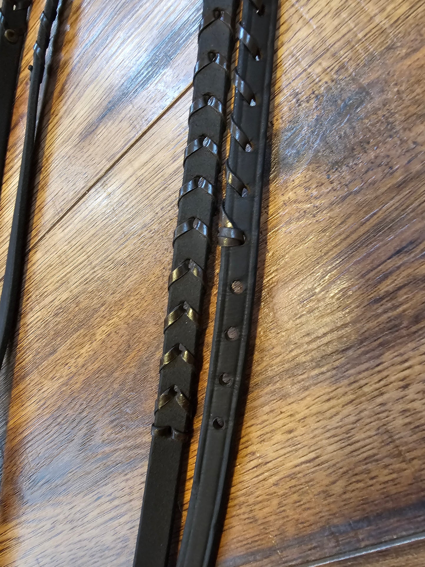 Pony laced reins used