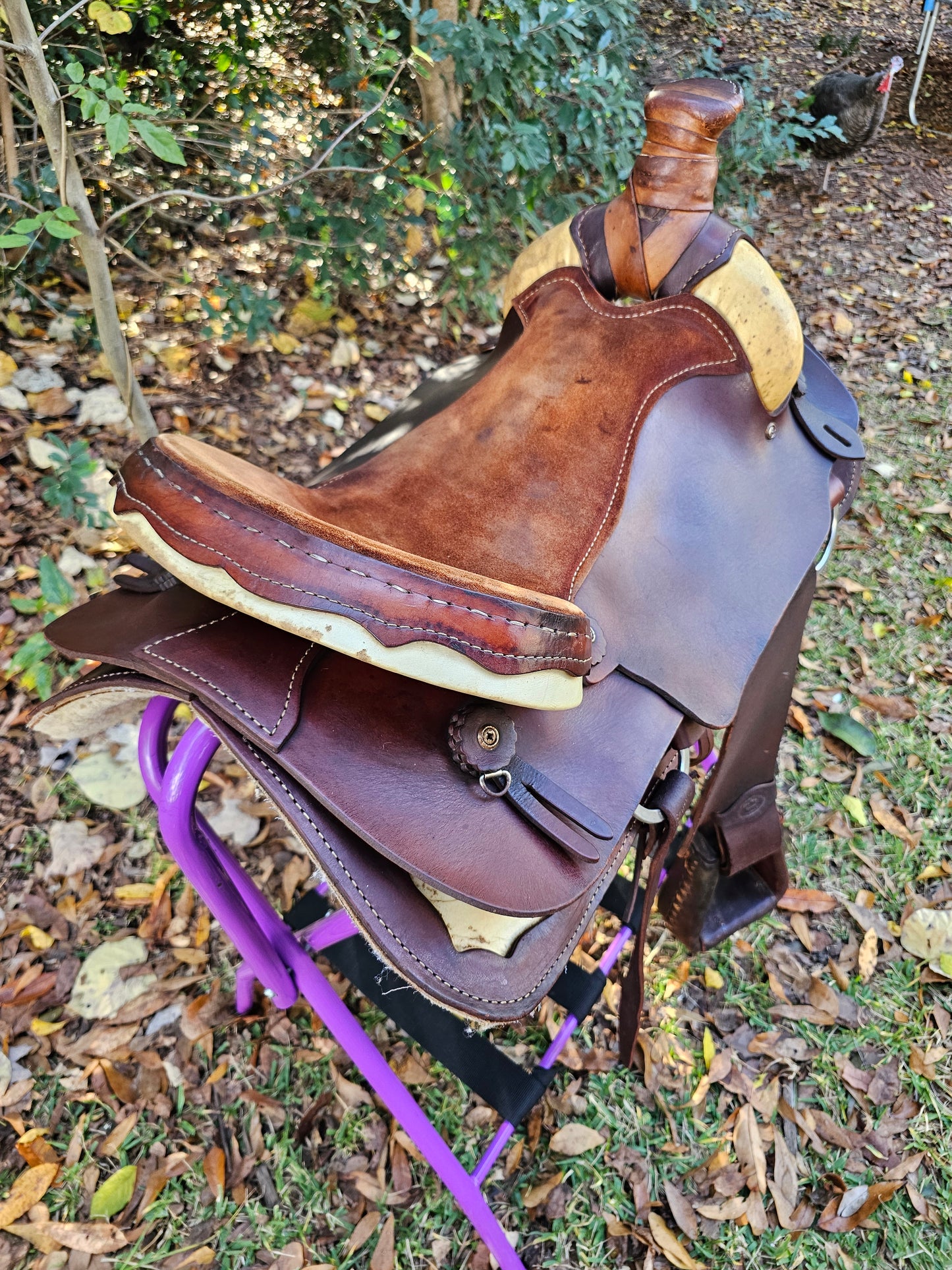 18" Sonny Burt Western Roping Saddle FQHB