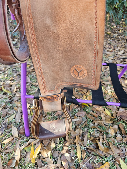 15" Circle Y "Maisie" Freedom Fit Barrel Saddle EXTRA PADDING!