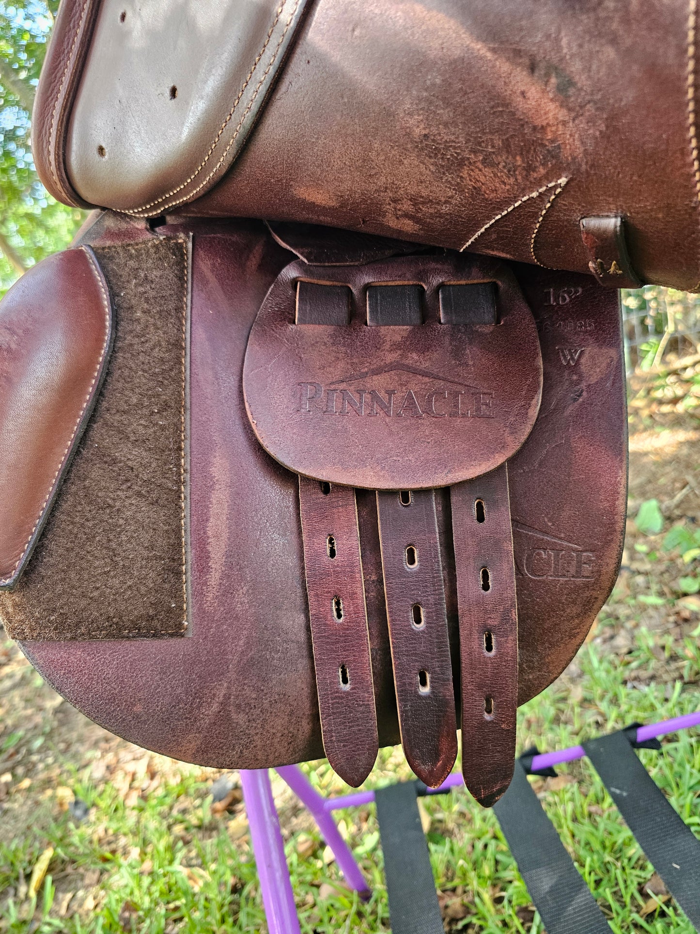 16" Pinnacle English Saddle wide tree