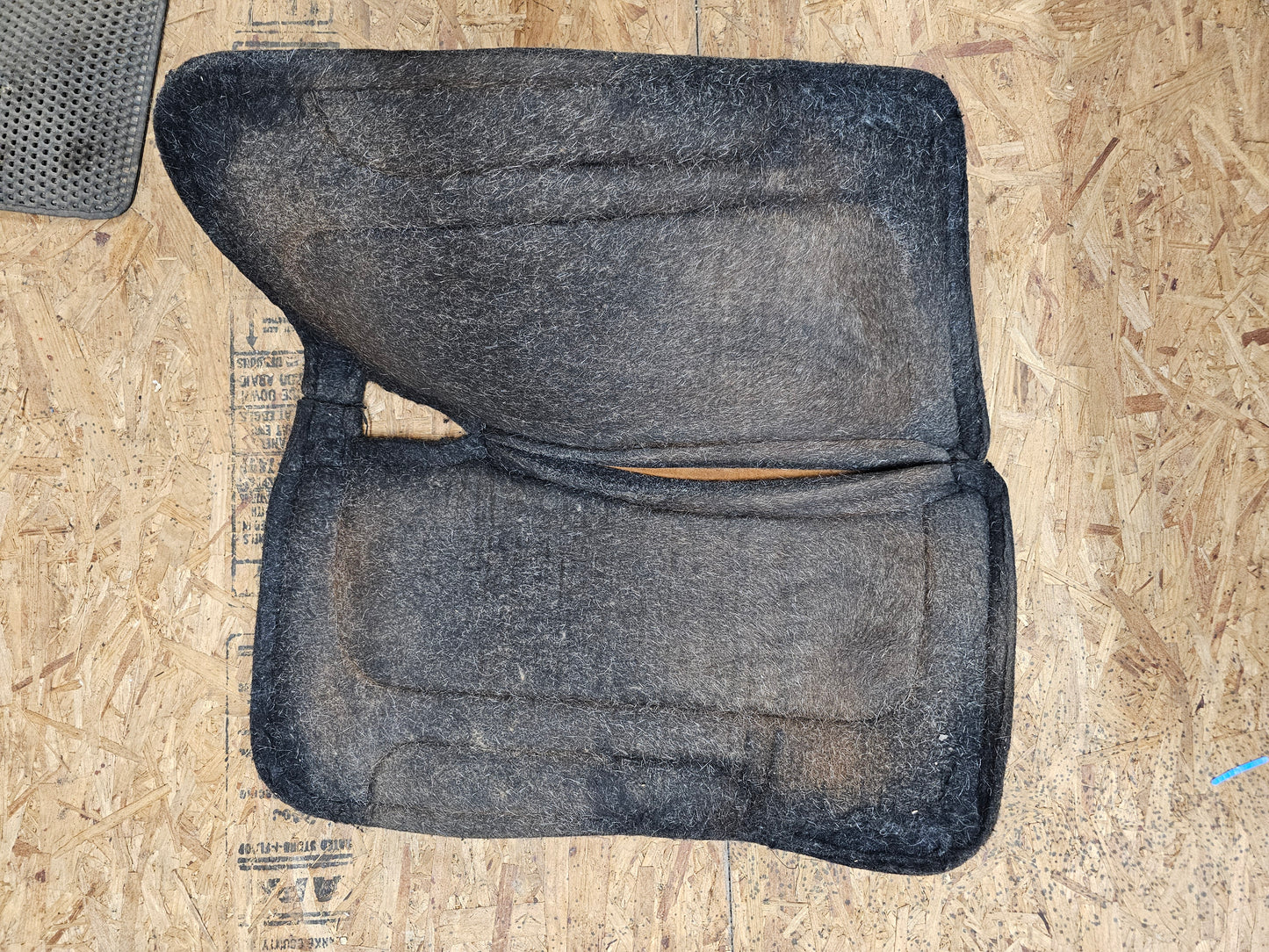 Diamond Wool Western Saddle Pad used
