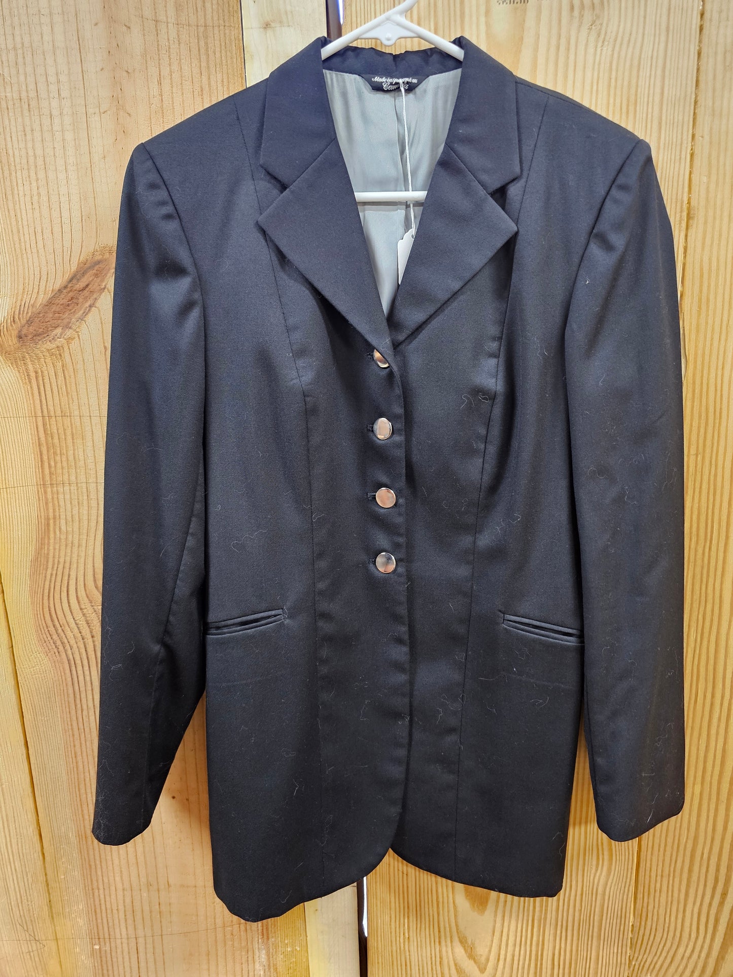 ELITE Black Show Coat Size 12R