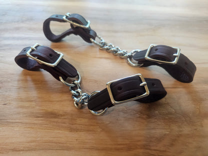 Curb strap soft leather