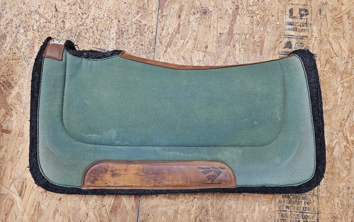 Diamond Wool Western Saddle Pad used