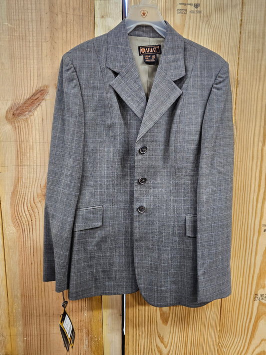 NWT Ariat Brown Plaid Trophy Coat Size 12R