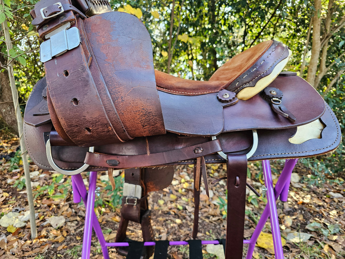 18" Sonny Burt Western Roping Saddle FQHB