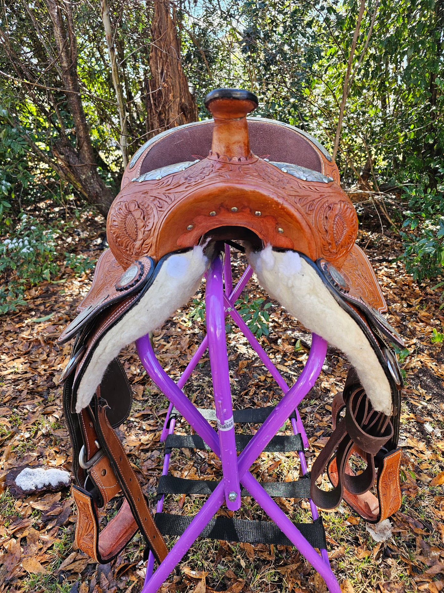 14" McCoy Trail Saddle With Silver Accents