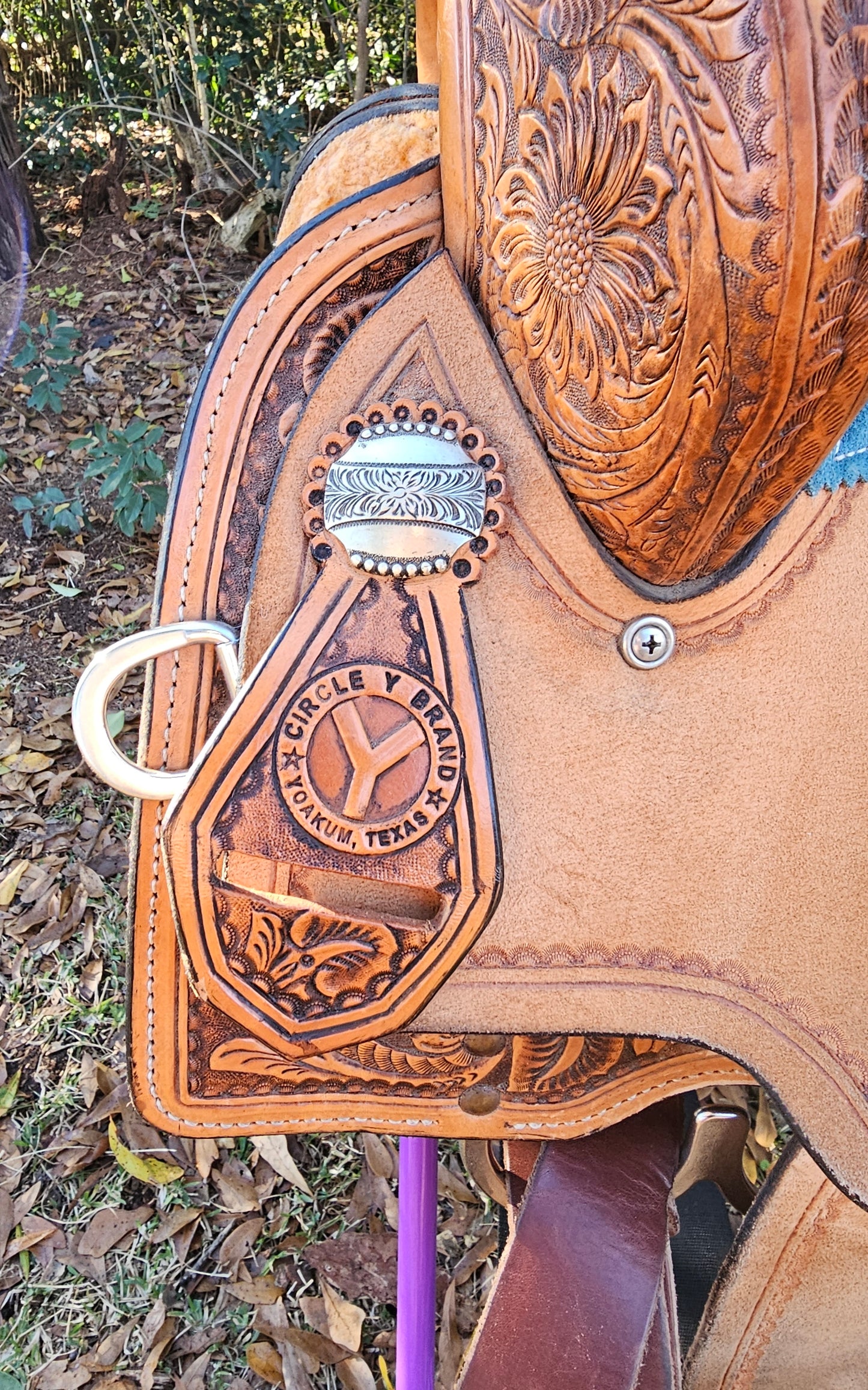 15" Circle Y "Maisie" Freedom Fit Barrel Saddle EXTRA PADDING!