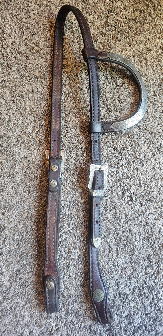 Silver Fitted one ear headstall
