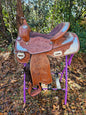 14" McCoy Trail Saddle With Silver Accents