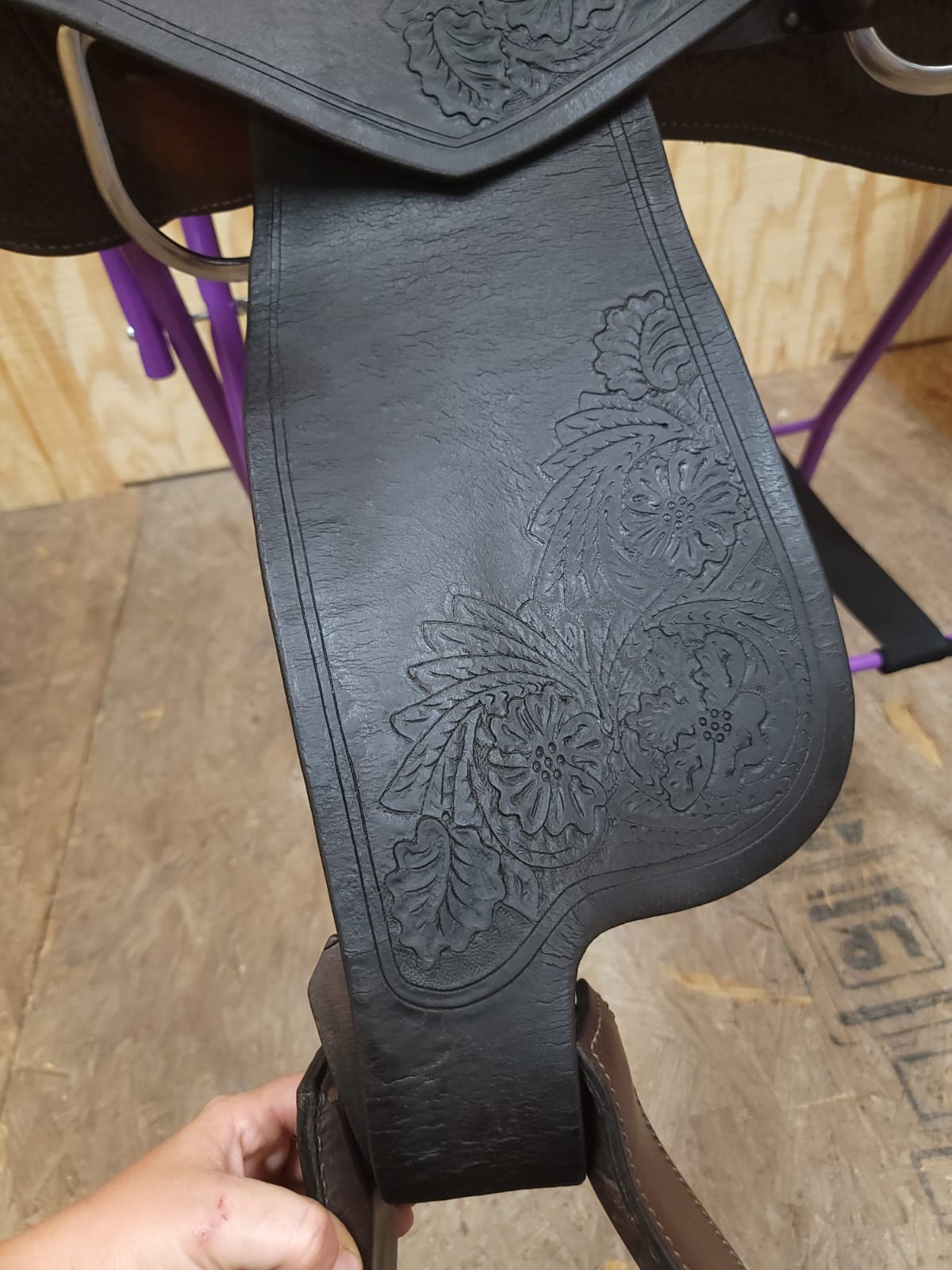 15" Rocking R Reining Saddle FQHB used